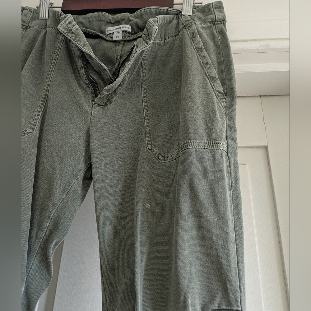 James Perse Utility/Cargo, Green Distressed Pants- 29 - Picture 3 of 6